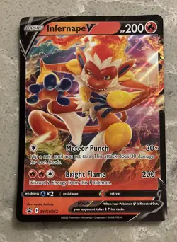 Infernal V Jumbo Oversized Sword & Shield Promo Pokemon Cards SWSH252 - Image 2