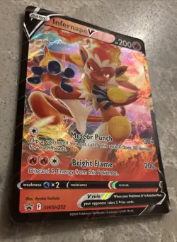 Infernal V Jumbo Oversized Sword & Shield Promo Pokemon Cards SWSH252 - Image 3