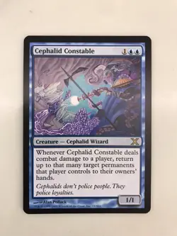 Cephalid Constable MTG Magic the Gathering Card NM Near Mint Tenth 10th Edition - Image 1