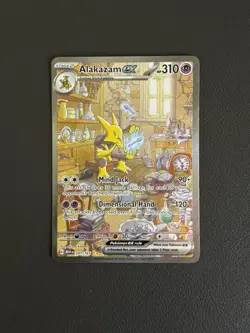 Pokemon TCG Alakazam EX 201/165 Scarlet & Violet 151 Card - Image 1