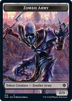 4x Zombie Army Token, Starter Commander Tokens, MTG, 4 pack, Magic - Image 1