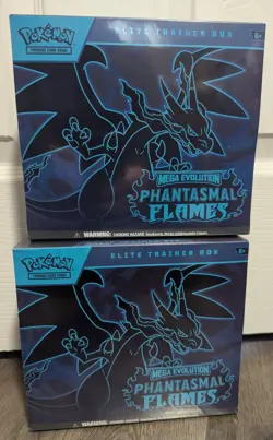 2x Pokemon TCG Mega Evolution Phantasmal Flames Elite Trainer Box ETB - Sealed - Image 1