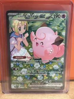 Pokemon Journey Together Lillie’s Clefairy EX 184/159 Special Illustration Rare - Image 1