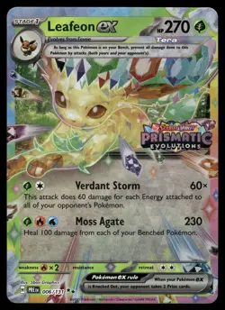 Leafeon ex - (Prismatic Evolutions Stamp) Promo Miscellaneous Cards & Products 0 - Image 1