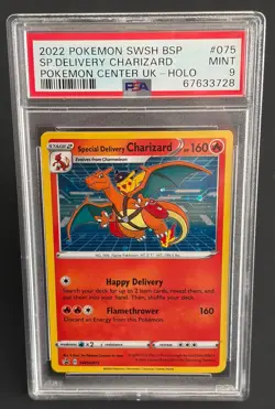 Pokemon Special Delivery Charizard #075 Sword & Shield Promo Cards PSA 9 MINT - Image 1