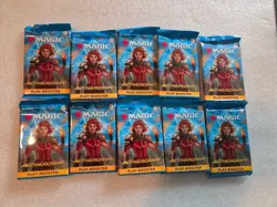 Lot of (10) MTG Aetherdrift Play Booster Pack Sealed Magic the Gathering Cards - Image 1