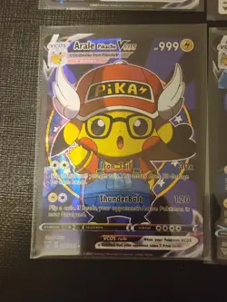 Pokemon Cosplay Poncho Pikachu Holos 9 Cards Holofoil - Image 2
