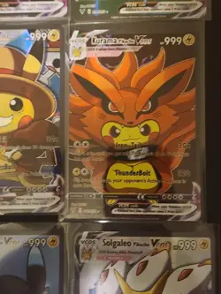 Pokemon Cosplay Poncho Pikachu Holos 9 Cards Holofoil - Image 5