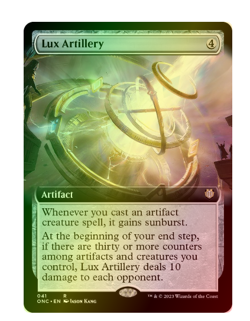 Lux Artillery (Extended Art) FOIL Commander: Phyrexia: All Will Be One MTG - Image 1