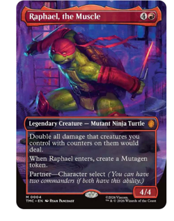 Raphael, the Muscle - Borderless Teenage Mutant Ninja Turtles MTG - Image 1