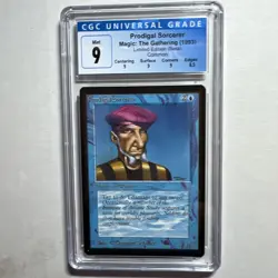 MTG Beta Prodigal Sorcerer CGC 9 Mint (with sub grades) 1993 - Image 1