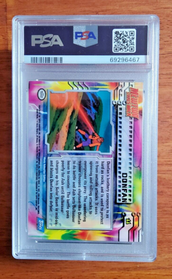 1999 Topps Pokemon Movie DONPHAN #11 ( Error Misspelled Donfan ) Holo Foil PSA 8 - Image 2