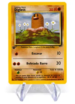 Pokemon Spanish Diglett Base Set 1st Edition 47/102 1999-2000 WOTC - Image 1