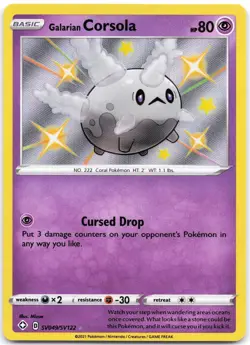 Galarian Corsola SV049/SV122 Shining Fates Shiny Vault - Image 1