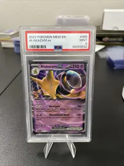 Pokemon Scarlet & Violet 151 Double Rare Alakazam EX 065/165 Psa9 - Image 1