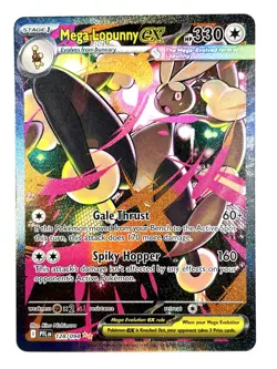 Mega Lopunny ex 128/094 Special Illustration Rare SIR Phantasmal Flames Pokemon - Image 1