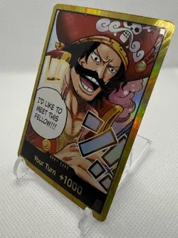 One Piece near mint Gold Don Card (Gol.D.Roger) Carrying on His Will - Image 3