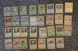 31 VTG 90s WOTC Wizards Non Holo Rare Pokemon Cards Lot Jungle Fossil Base Set - Image 1