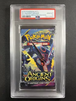 Pokemon Cards PSA 10 GEM MT Mega Rayquaza Ancient Origins Foil Pack XY 2015 - Image 1