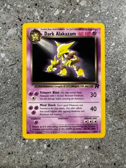 Pokemon TCG Cards Dark Alakazam 18/82 Team Rocket Rare NM - Image 1