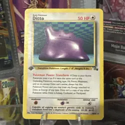 DITTO - 18/62 - 1st Edition Fossil - Rare - Pokemon Card - Image 1