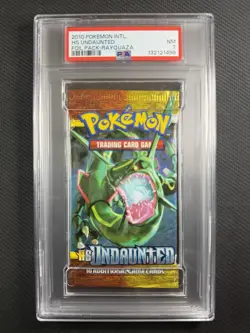 Pokemon Cards PSA 7 NM Rayquaza HS Undaunted Foil Pack 2010 Ultra Rare - Image 1