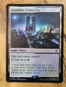 MTG Final Fantasy Insomnia, Crown City Foil x1 NM Magic The Gathering - Image 1