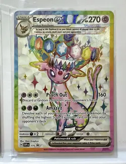 Pokemon Prismatic Evolution Vaporeon ex 149/131 & Umbreon/Espeon Promo Cards - Image 4