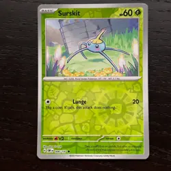 Surskit 006/197 Pokemon Obsidian Flames SV03 Reverse Holo Common Card NM - Image 1