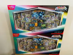 Pokemon Prismatic Evolutions Lucario EX Tyranitar EX Premium Collection Lot of 2 - Image 1