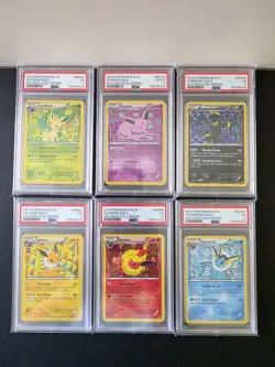 Pokemon 2013 Black And White Promo Lot Of 6 PSA GRADED AUTHENTIC Eeveelutions - Image 1