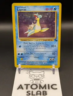 Pokemon TCG Lapras 10/62 Fossil Holo (LP/MP) - Image 1