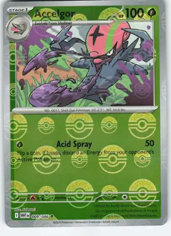 Accelgor (Poke Ball Pattern) 009/086 Uncommon Holo SV: White Flare NM Pokemon - Image 1