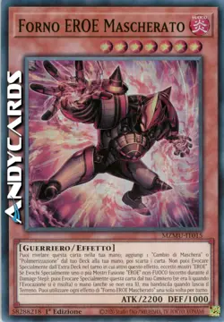 FORNO EROE MASCHERATO (Masked Hero Furnace) Super R • MZMU IT015 • 1Ed • Yugioh! - Image 1