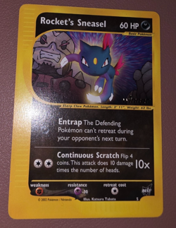 Rocket's Sneasel - 5 - Pokemon (Winner) Promo Wizards Black Star Card - Image 1