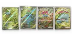 JP Pokemon 151 Bulbasaur 166/Ivysaur/167 Venusaur SAR 200/165 Evolution Card Set - Image 1