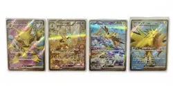Pokemon SV2a 151 Alakazam SAR 203/165 & SR 190/Zapdos SAR 204/165 & SR 194 Cards - Image 1