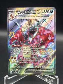 Pokemon Charizard ex Full Art Holo Promo SVP074 Scarlet & Violet Card - Image 1