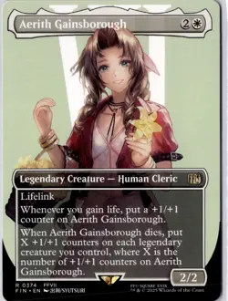 Aerith Gainsborough (Borderless) Final Fantasy Regular NM R 0374 - Image 1