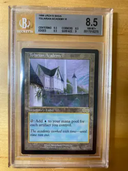 Tolarian Academy - Urza's Saga Rare MTG Magic The Gathering BGS 8.5 NM-MT+ - Image 1