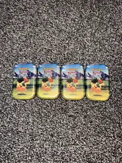 Pokemon TCG: Mega Evolution—Ascended Heroes Mini Tin: Pikachu Tepig x4 - Image 1