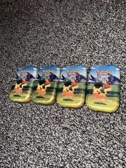 Pokemon TCG: Mega Evolution—Ascended Heroes Mini Tin: Pikachu Tepig x4 - Image 2