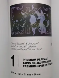 Pokemon Center Celestial Espeon & Umbreon Premium Playmat Official TCG New - Image 2