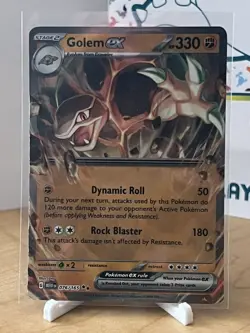 Pokemon TCG - Golem EX - Scarlet & Violet 151 - 76/165 Holo Double Rare - Image 1