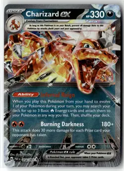 Charizard ex ⭐ 054/091 Holo Double Rare Paldean Fates 2024 Pokemon NM - Image 1