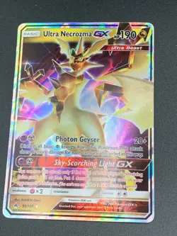 Ultra Necrozma GX 95/131 ULTRA RARE SM Forbidden Light Set Pokemon NM HOLO 2018 - Image 3