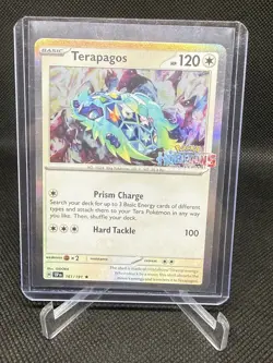 Terapagos 161/191 Surging Sparks Horizons Stamped Promo Holo Pokemon TCG 2024 - Image 1