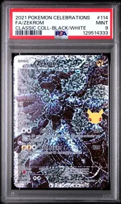 PSA 9 ZEKROM 114 CELEBRATIONS CLASSIC COLLECTION POKEMON MINT - Image 1
