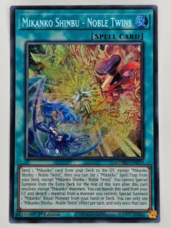 YuGiOh - MZMU-EN019 Mikanko Shinbu - Noble Twins - Secret Rare - Image 1