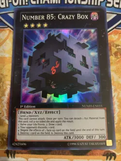 Yugioh Number 85: Crazy Box NUMH-EN033 1st Editon NM - Image 1